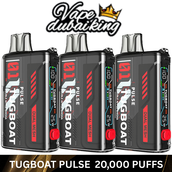 POWERFUL PERFORMANCE FOR LONG-LASTING VAPING WITH TUGBOAT PULSE 20000 PUFFS:
